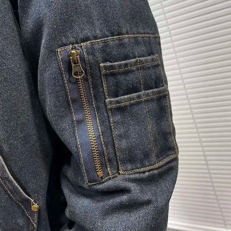 Seattle™ Denim Bomberjacke mit Flauschfutter