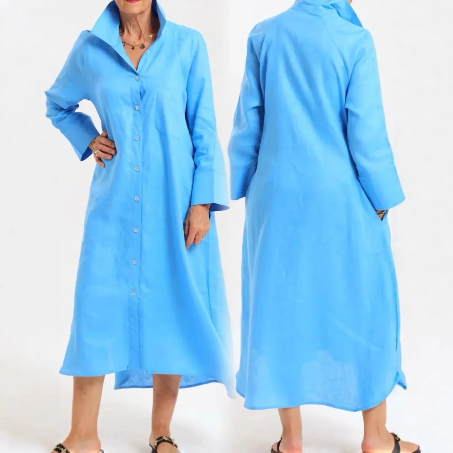 Arthea™-Kleid mit Klarer Silhouette und Edlem Griff