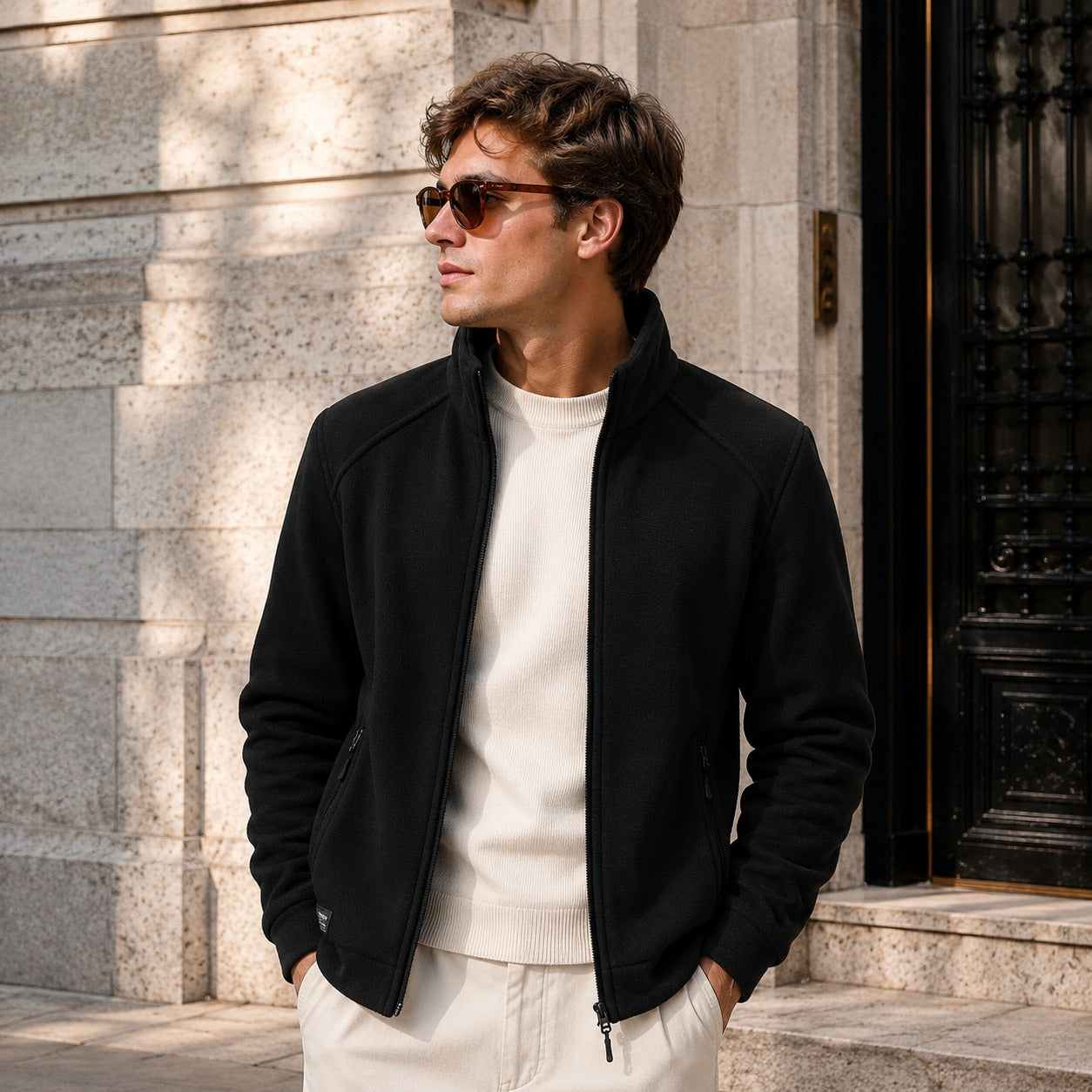 Arven™ Jacke Mit Hohem Kragen Und Lässiger Eleganz
