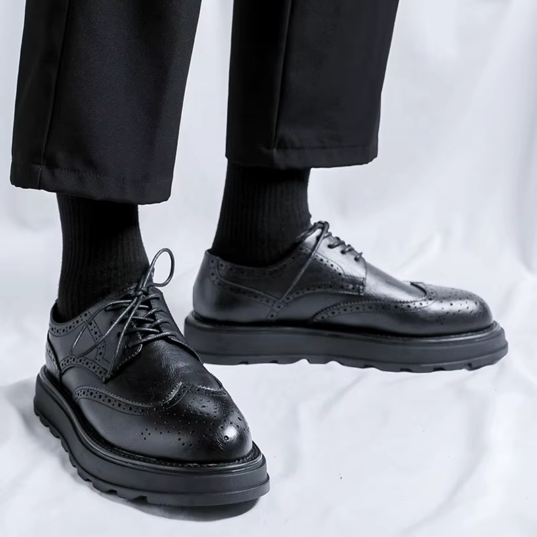 Alehan – Leder Derbys Mit Profilsohle
