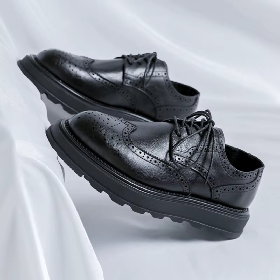 Alehan – Leder Derbys Mit Profilsohle