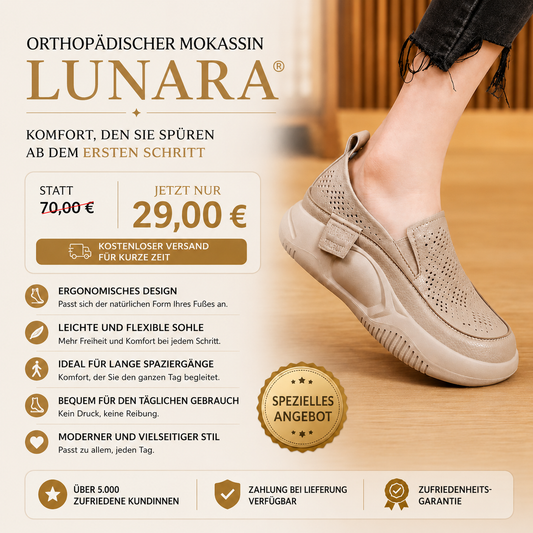 Lunara Komfort-Mokassins – Atmungsaktiv mit extraweicher Komfortsohle