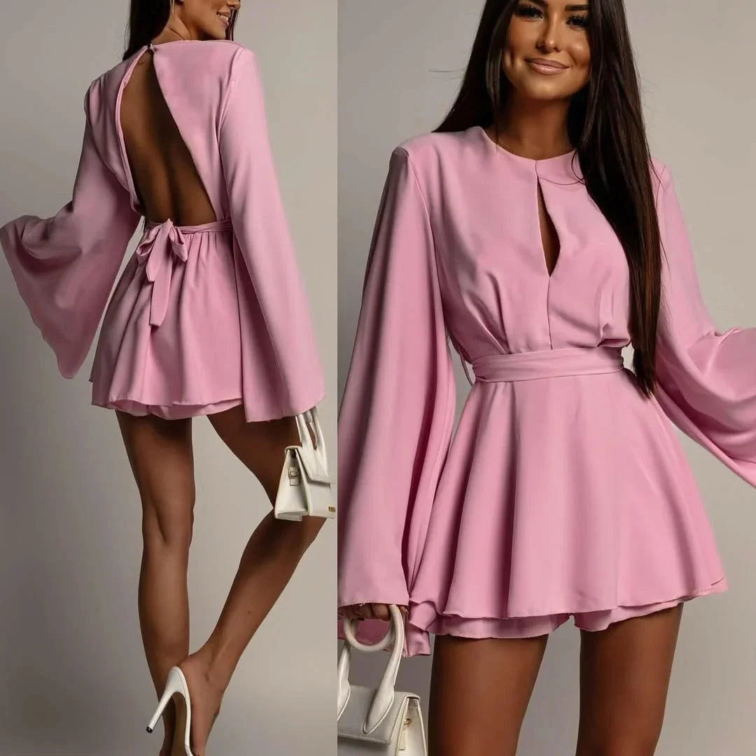 Lunelle™ Jumpsuit mit Offenem Rücken und Zarter Eleganz