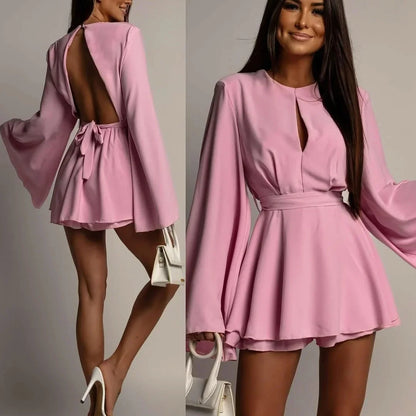 Lunelle™ Jumpsuit mit Offenem Rücken und Zarter Eleganz