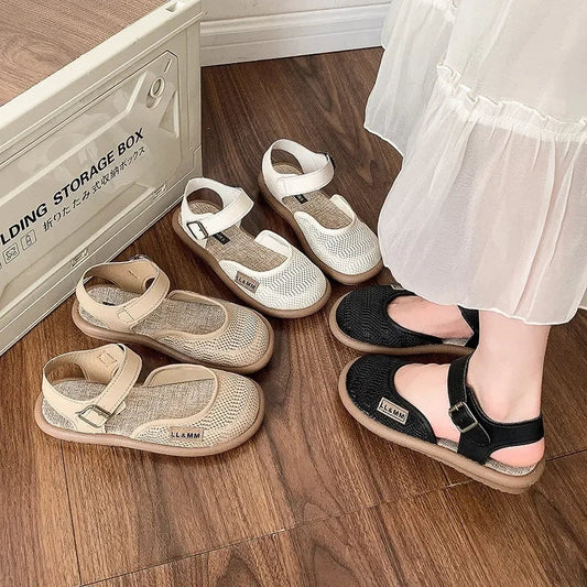 Bellevie™ Sandalen Mit Handgefertigter Flechtoptik und Atmungsaktivem Design