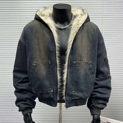 Seattle™ Denim Bomberjacke mit Flauschfutter