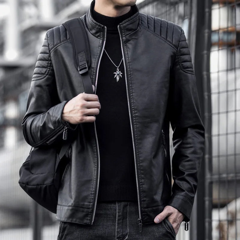 Auron™ Lederjacke Mit Premium-Finish Und Dominanter Ausstrahlung