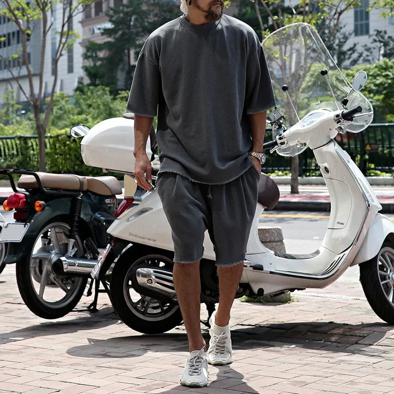Draxen™-Set aus Premium-Strick mit Oversize-Passform und Streetwear-Style