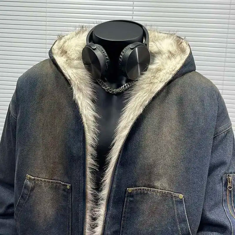 Seattle™ Denim Bomberjacke mit Flauschfutter