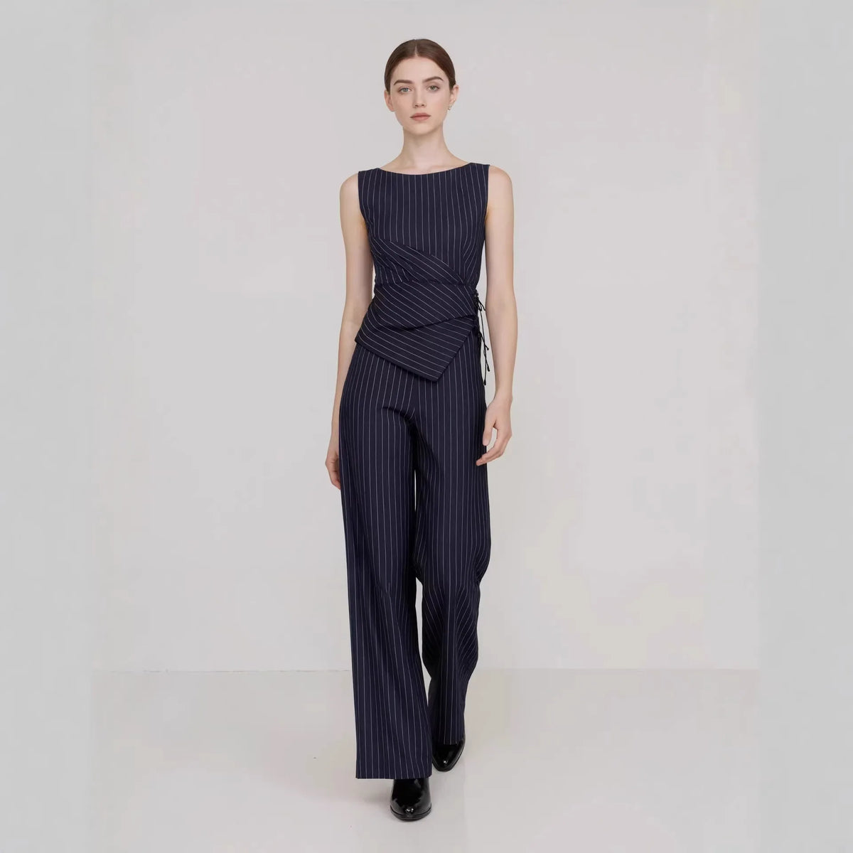 Bellamour™ Tailoring-Set Mit Asymmetrischem Oberteil und Weiter Hose