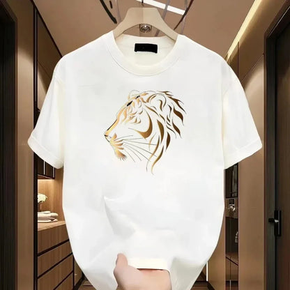 Varkon™ T-Shirt mit Tiger-Gold Print und Premium-Look
