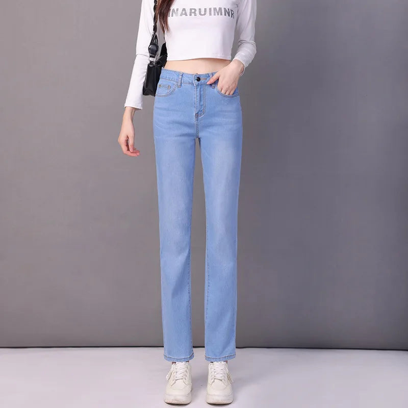 Aurena™ Jeans Mit Hohem Bund und Geradem Schnitt