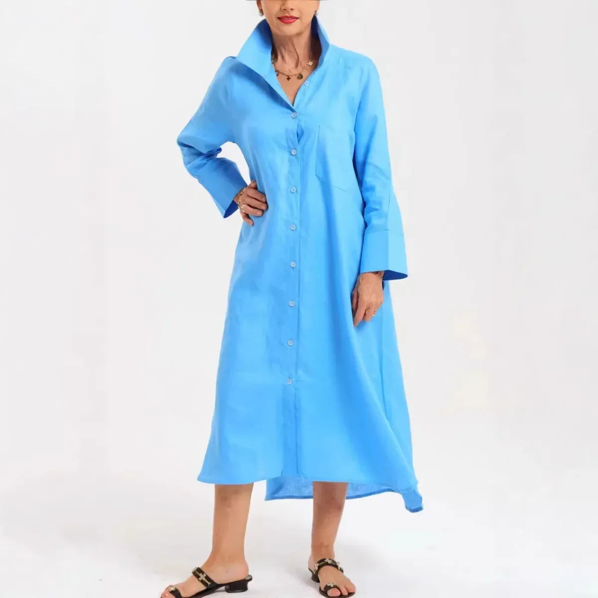 Arthea™-Kleid mit Klarer Silhouette und Edlem Griff