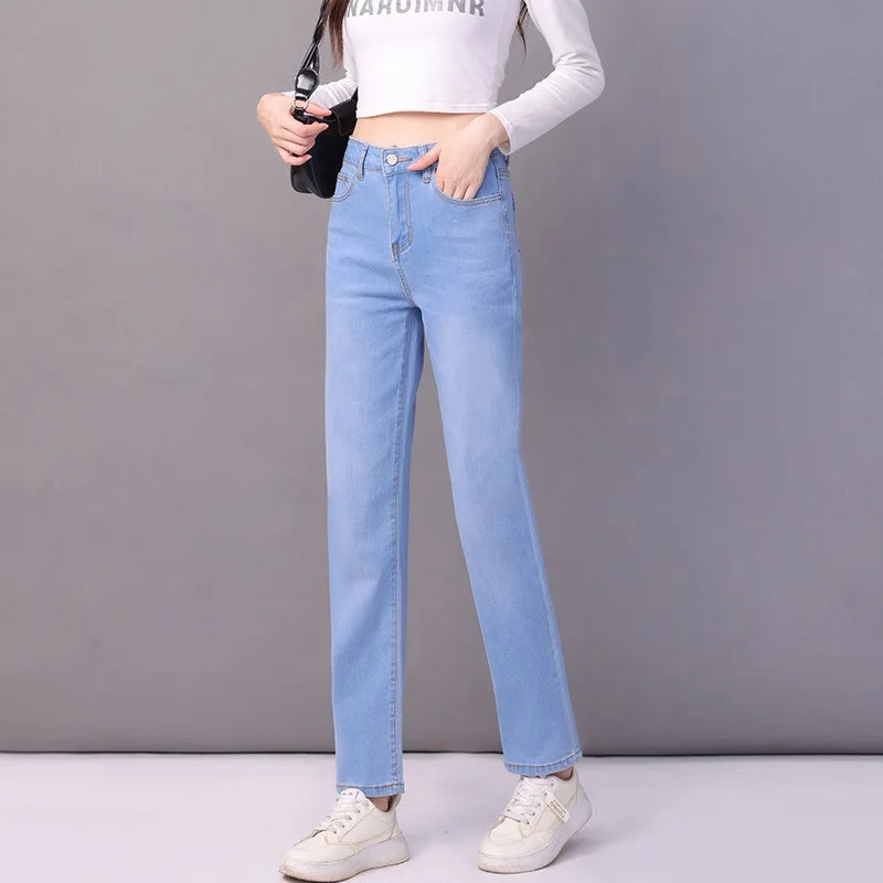 Aurena™ Jeans Mit Hohem Bund und Geradem Schnitt