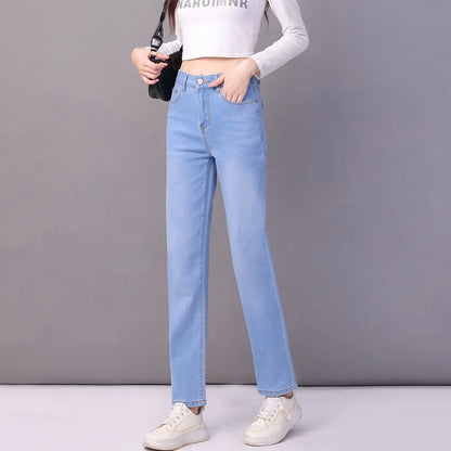 Aurena™ Jeans Mit Hohem Bund und Geradem Schnitt