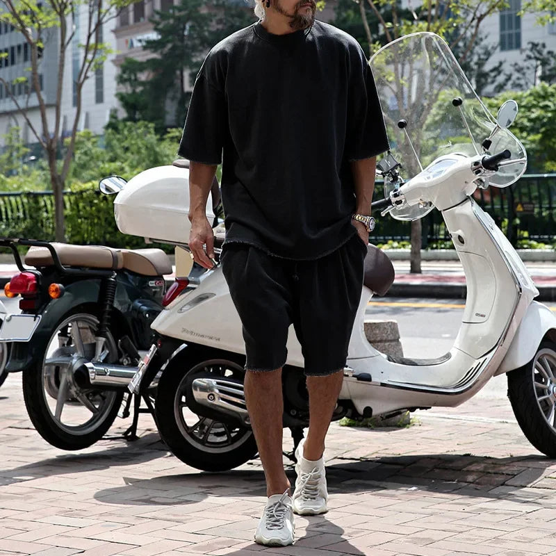 Draxen™-Set aus Premium-Strick mit Oversize-Passform und Streetwear-Style