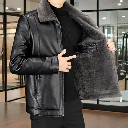 Blackridge™ Premium-Lederjacke mit Thermofutter