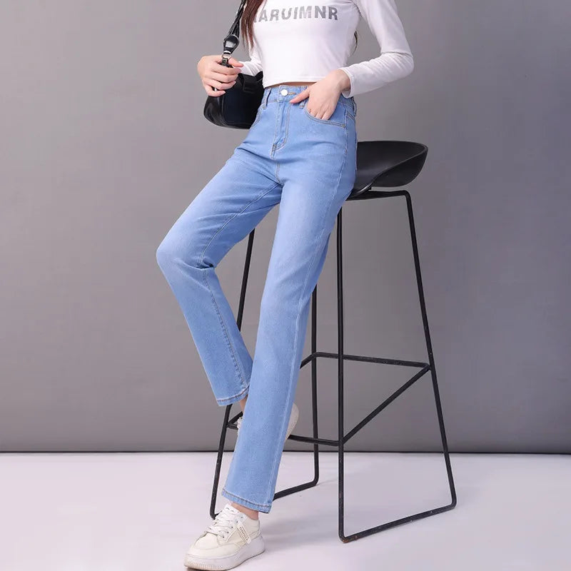 Aurena™ Jeans Mit Hohem Bund und Geradem Schnitt