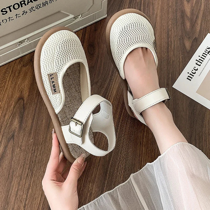Bellevie™ Sandalen Mit Handgefertigter Flechtoptik und Atmungsaktivem Design