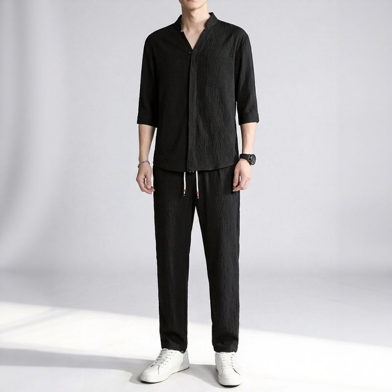 Jonas™ Set mit 3/4-Arm-Hemd und Hose mit Eingrifftaschen