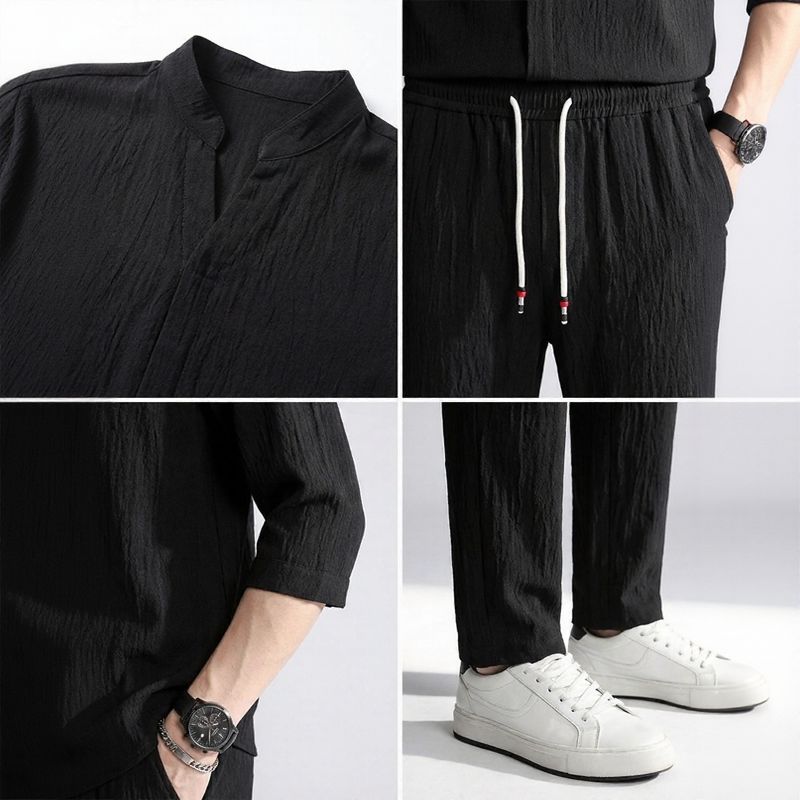 Jonas™ Set mit 3/4-Arm-Hemd und Hose mit Eingrifftaschen