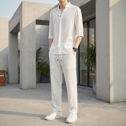 Jonas™ Set mit 3/4-Arm-Hemd und Hose mit Eingrifftaschen
