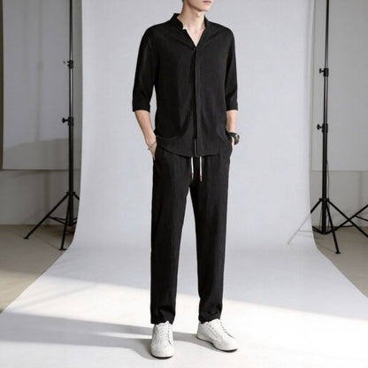 Jonas™ Set mit 3/4-Arm-Hemd und Hose mit Eingrifftaschen