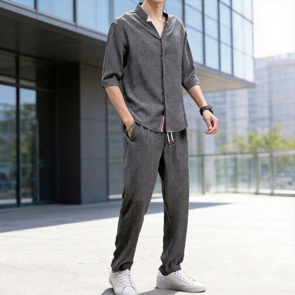 Jonas™ Set mit 3/4-Arm-Hemd und Hose mit Eingrifftaschen