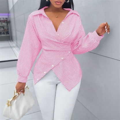 Zoe™ Wickelbluse aus Premium-Viskose mit Bindeband am Rücken