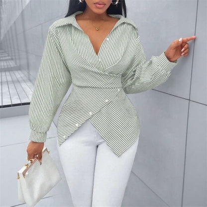 Zoe™ Wickelbluse aus Premium-Viskose mit Bindeband am Rücken