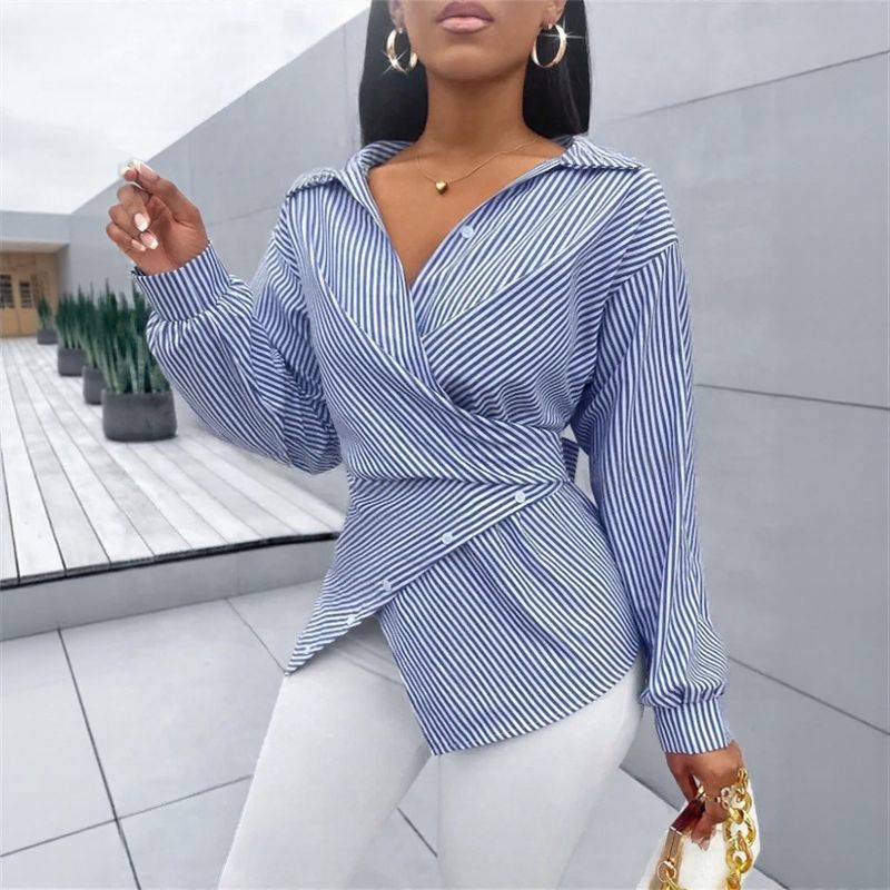 Zoe™ Wickelbluse aus Premium-Viskose mit Bindeband am Rücken