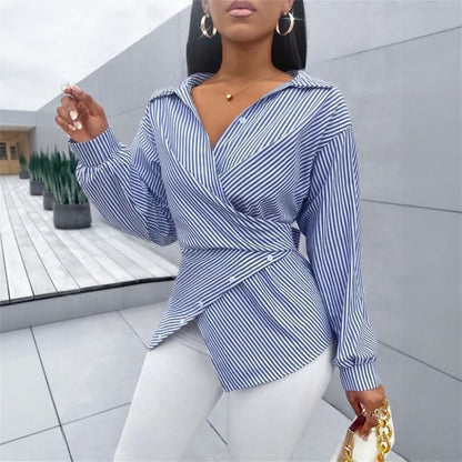 Zoe™ Wickelbluse aus Premium-Viskose mit Bindeband am Rücken