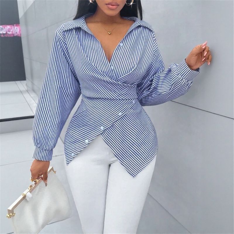 Zoe™ Wickelbluse aus Premium-Viskose mit Bindeband am Rücken
