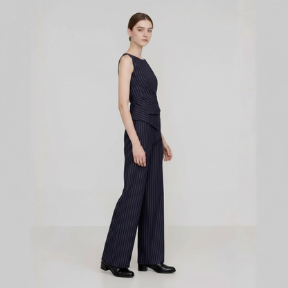 Bellamour™ Tailoring-Set Mit Asymmetrischem Oberteil und Weiter Hose
