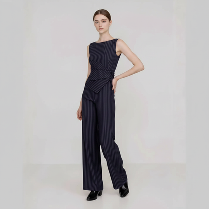 Bellamour™ Tailoring-Set Mit Asymmetrischem Oberteil und Weiter Hose