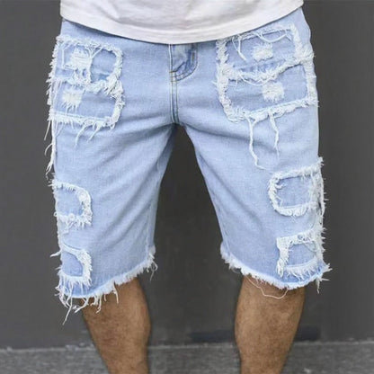 Denver™ Jeans-Shorts mit modernen Rissen und lässigem Stil