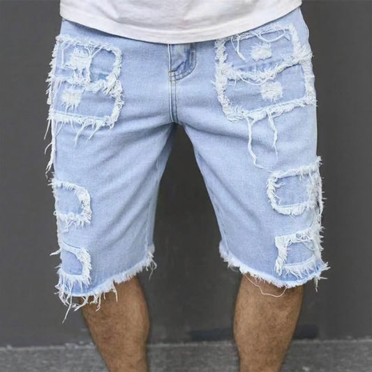 Denver™ Jeans-Shorts mit modernen Rissen und lässigem Stil