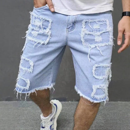 Denver™ Jeans-Shorts mit modernen Rissen und lässigem Stil