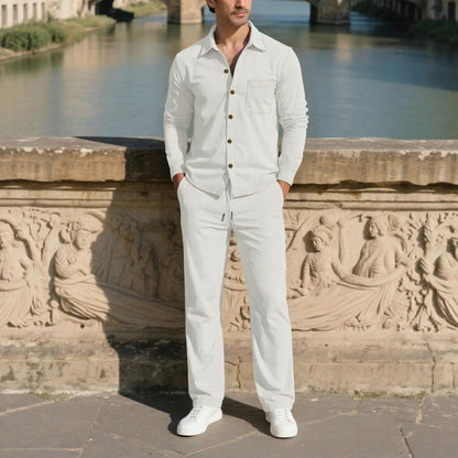 Monte Carlo™ Set mit leichter Textur und Hose mit verstellbarem elastischem Bund