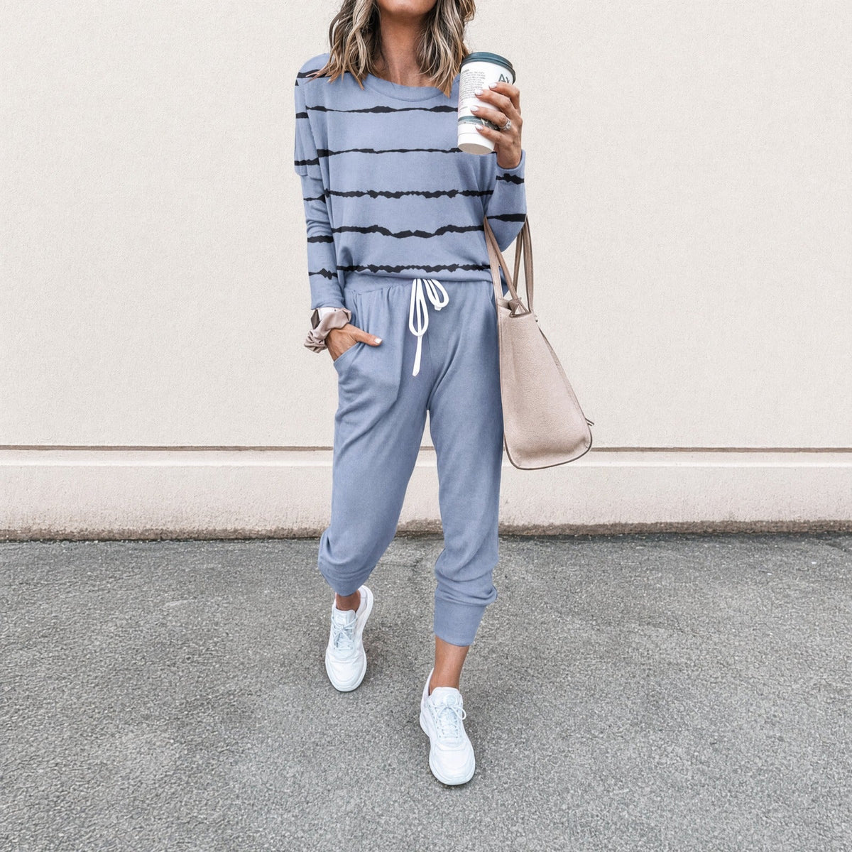 Perle™ Gestreiftes Set mit Premium-Komfort