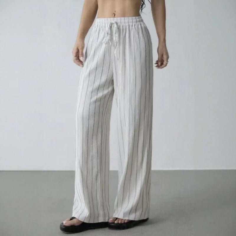 Zirelle™ Pants with Elegant Stripes and Smart Comfort