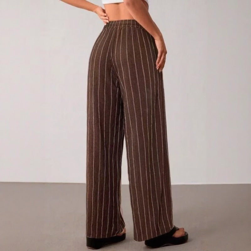 Zirelle™ Pants with Elegant Stripes and Smart Comfort