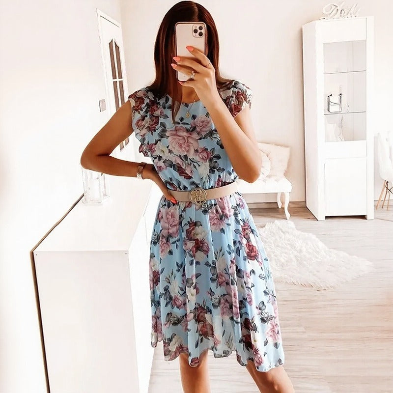Serenelle™ Kleid mit Floraler Eleganz und Sofistischem Charme