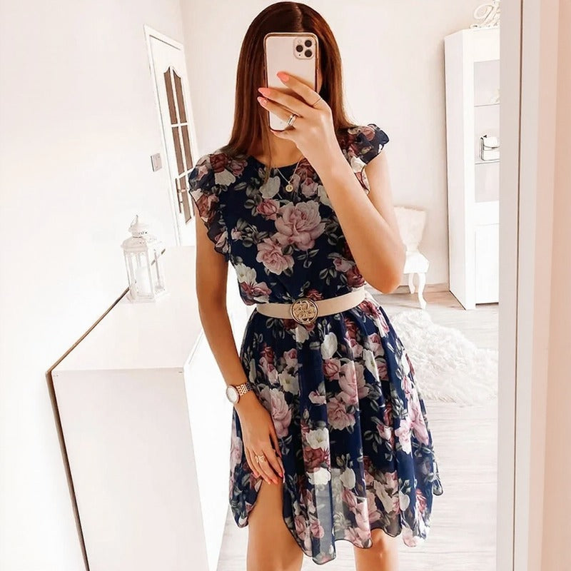 Serenelle™ Kleid mit Floraler Eleganz und Sofistischem Charme
