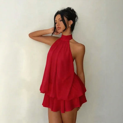 Serenya™ Kleid mit Halterbindung und Natürlicher Leichtigkeit