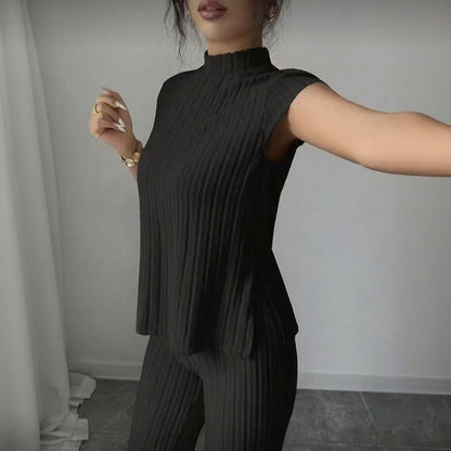 Selmira™ Geripptes Set mit Minimalistischer Eleganz