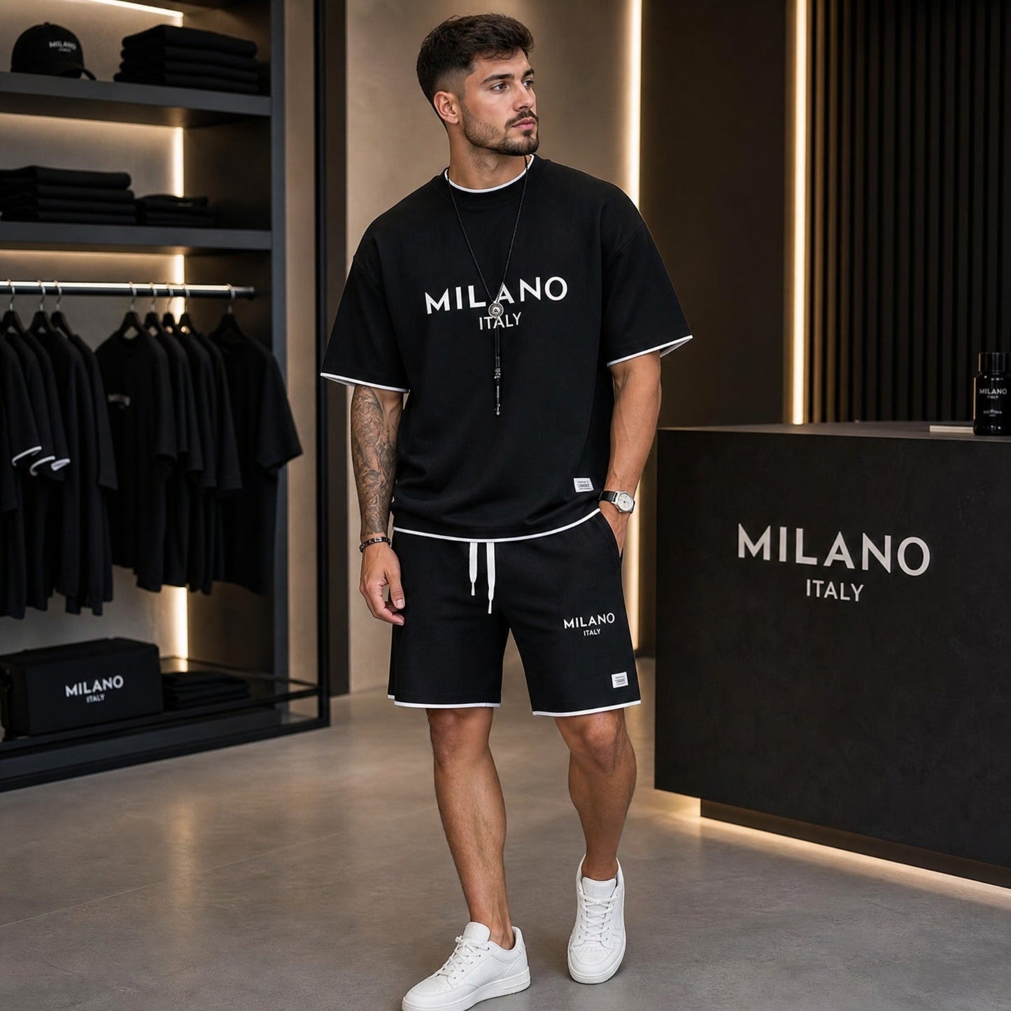 Milano Italy™ Set mit Street Stil und Minimal Print