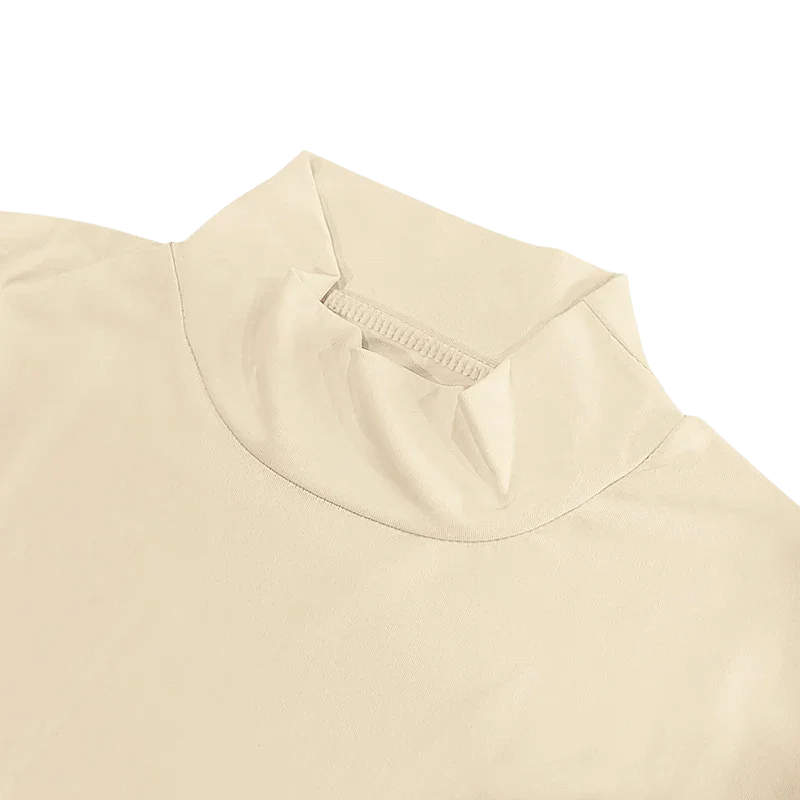 St. Moritz™ T-Shirt mit hohem Kragen und klarem Design / Raffinierter Minimalismus für Herren mit Ausstrahlung!