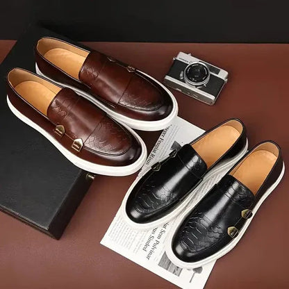 Brentley – Schnallenschuhe Aus Leder
