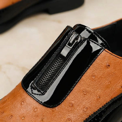 Oxford Ostrich Leather Shoes